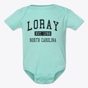 Loray North Carolina Classic Established Baby Onesie