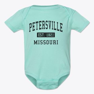 Petersville Missouri Classic Established Baby Onesie
