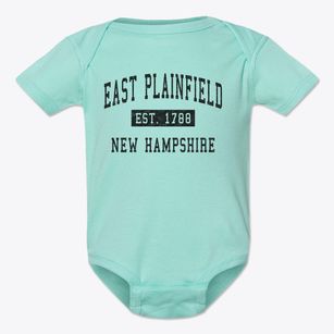 East Plainfield New Hampshire Classic Established Baby Onesie