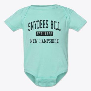 Snyders Hill New Hampshire Classic Established Baby Onesie