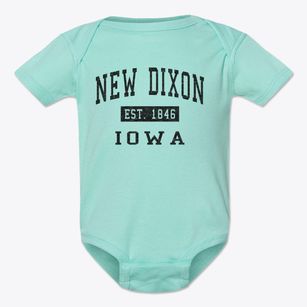New Dixon Iowa Classic Established Baby Onesie