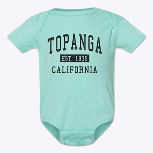 Topanga California Classic Established Baby Onesie
