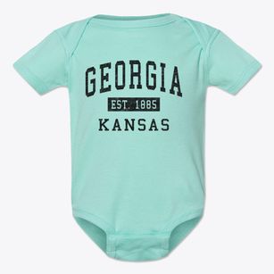 Georgia Kansas Classic Established Baby Onesie