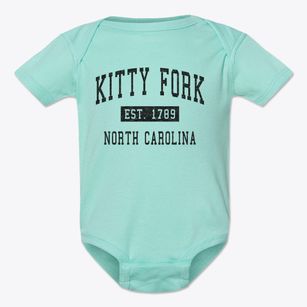 Kitty Fork North Carolina Classic Established Baby Onesie
