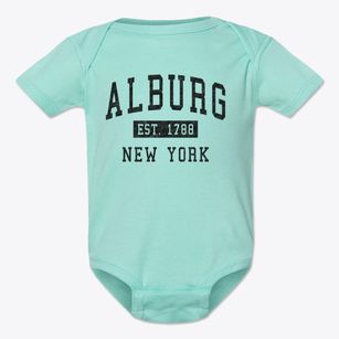 Alburg New York Classic Established Baby Onesie