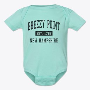 Breezy Point New Hampshire Classic Established Baby Onesie