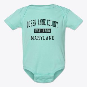 Queen Anne Colony Maryland Classic Established Baby Onesie