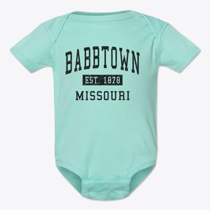 Babbtown Missouri Classic Established Baby Onesie