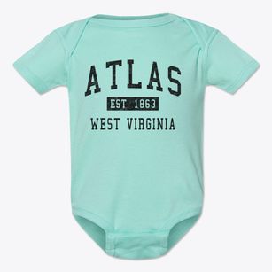 Atlas West Virginia Classic Established Baby Onesie