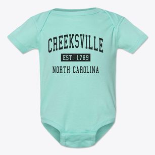 Creeksville North Carolina Classic Established Baby Onesie
