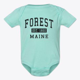 Forest Maine Classic Established Baby Onesie