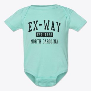 Ex-way North Carolina Classic Established Baby Onesie