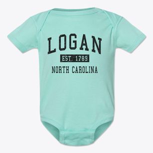 Logan North Carolina Classic Established Baby Onesie
