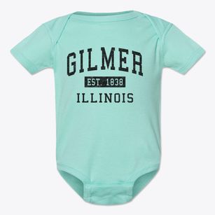 Gilmer Illinois Classic Established Baby Onesie
