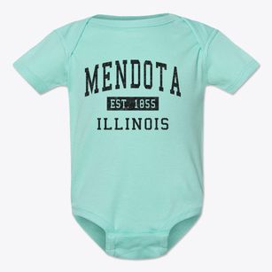 Mendota Illinois Classic Established Baby Onesie