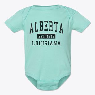 Alberta Louisiana Classic Established Baby Onesie