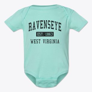 Ravenseye West Virginia Classic Established Baby Onesie