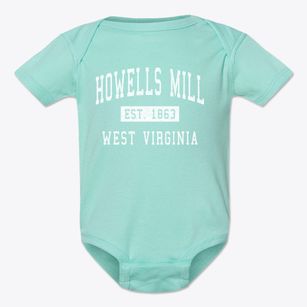 Howells Mill West Virginia Classic Established Baby Onesie
