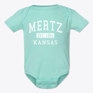 Mertz Kansas Classic Established Baby Onesie