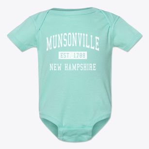 Munsonville New Hampshire Classic Established Baby Onesie