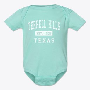 Terrell Hills Texas Classic Established Baby Onesie