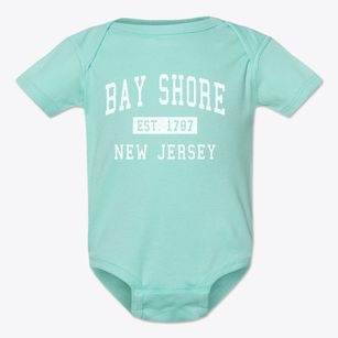 Bay Shore New Jersey Classic Established Baby Onesie