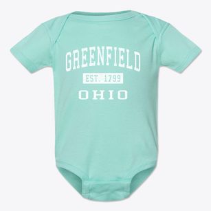 Greenfield Ohio Classic Established Baby Onesie