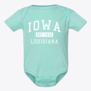 Iowa Louisiana Classic Established Baby Onesie