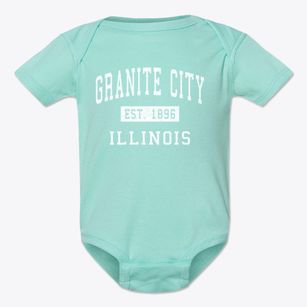 Granite City Illinois Classic Established Baby Onesie