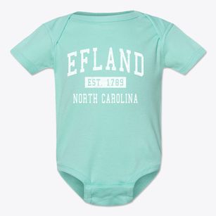 Efland North Carolina Classic Established Baby Onesie