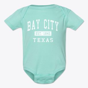 Bay City Texas Classic Established Baby Onesie