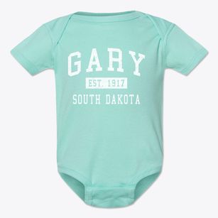 Gary South Dakota Classic Established Baby Onesie