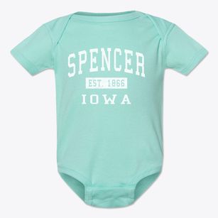 Spencer Iowa Classic Established Baby Onesie
