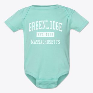 Greenlodge Massachusetts Classic Established Baby Onesie