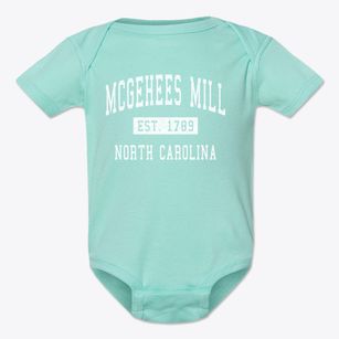 Mcgehees Mill North Carolina Classic Established Baby Onesie