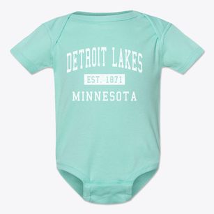 Detroit Lakes Minnesota Classic Established Baby Onesie