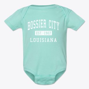 Bossier City Louisiana Classic Established Baby Onesie