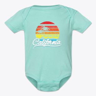 Mission Viejo California Palm Tree Sunset Baby Onesie