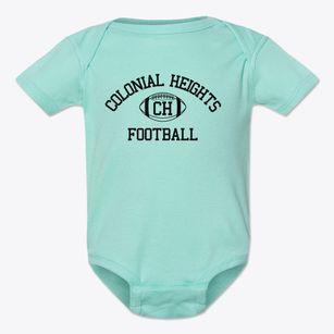 Colonial Heights High School Classic Football Baby Onesie
