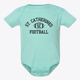 St. Catherines High School Classic Football Baby Onesie