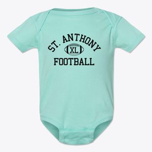 Saint Anthony On The Lake School Classic Football Baby Onesie