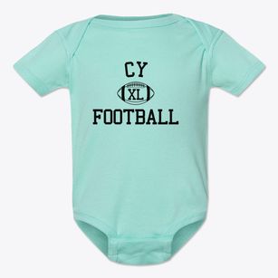 Cy Junior High School Classic Football Baby Onesie