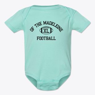 Of The Madeleine Classic Football Baby Onesie