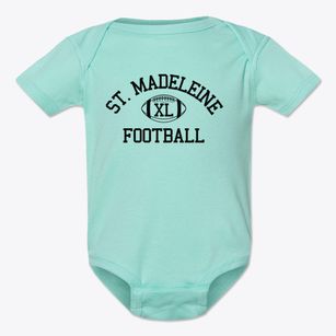Saint Madeleine Catholic School Classic Football Baby Onesie