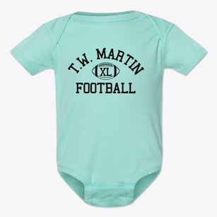 Thomas W Martin High School Classic Football Baby Onesie