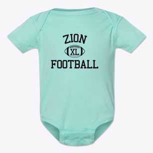Zion Lutheran School Classic Football Baby Onesie