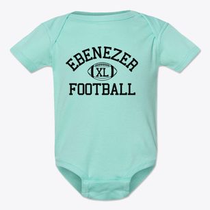 Ebenezer Lutheran School Classic Football Baby Onesie