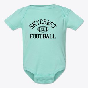 Skycrest Christian School Classic Football Baby Onesie