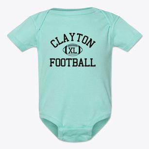 Clayton Primary School Classic Football Baby Onesie