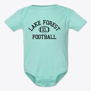 Lake Forest Country Day School Classic Football Baby Onesie